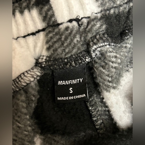 Manfinity Checkered pj pants Side Small Black And White (0274) - Picture 5 of 7